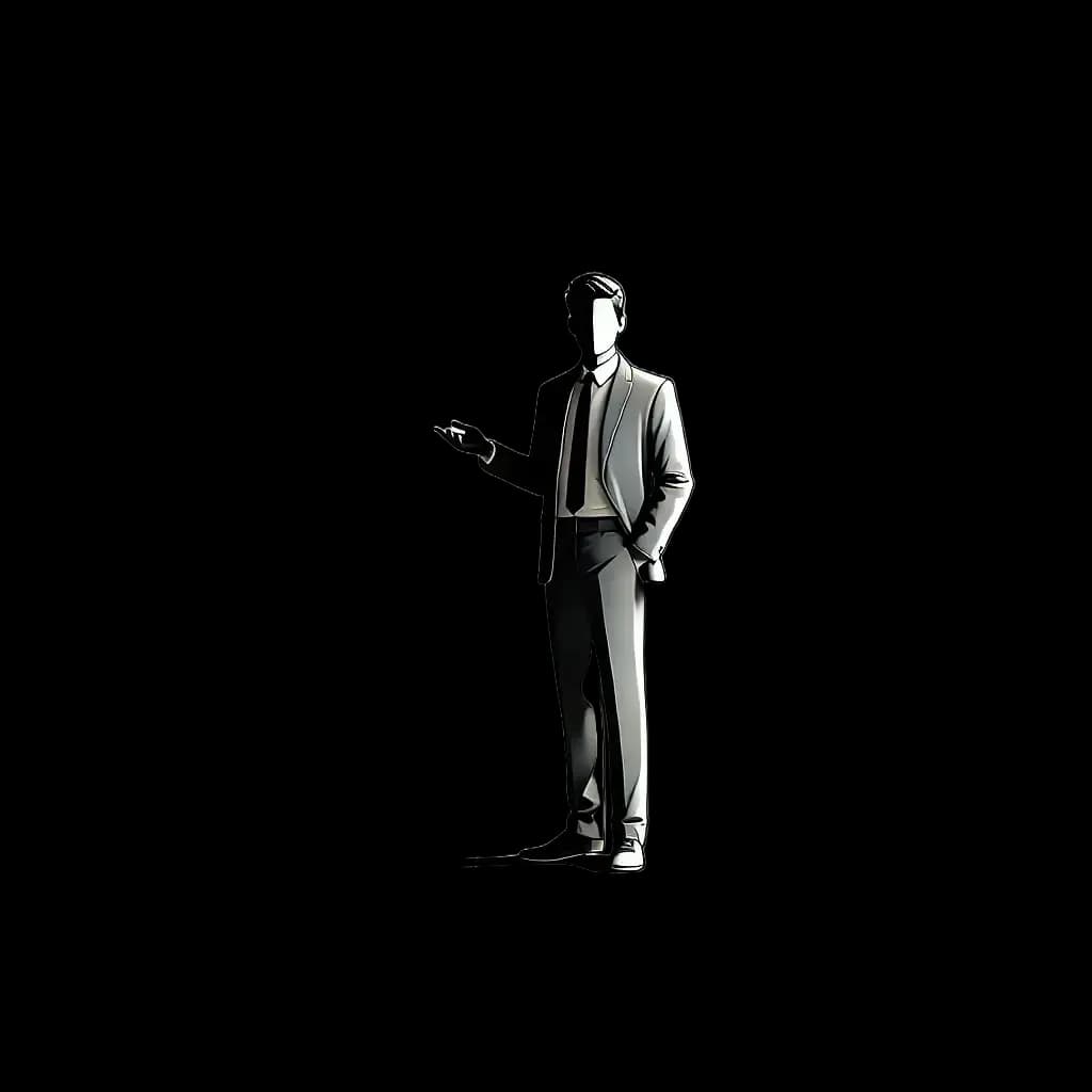 A happy person writing code