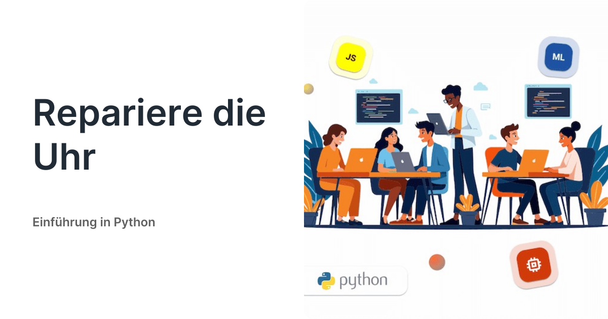 Repariere die Uhr - Einführung in Python