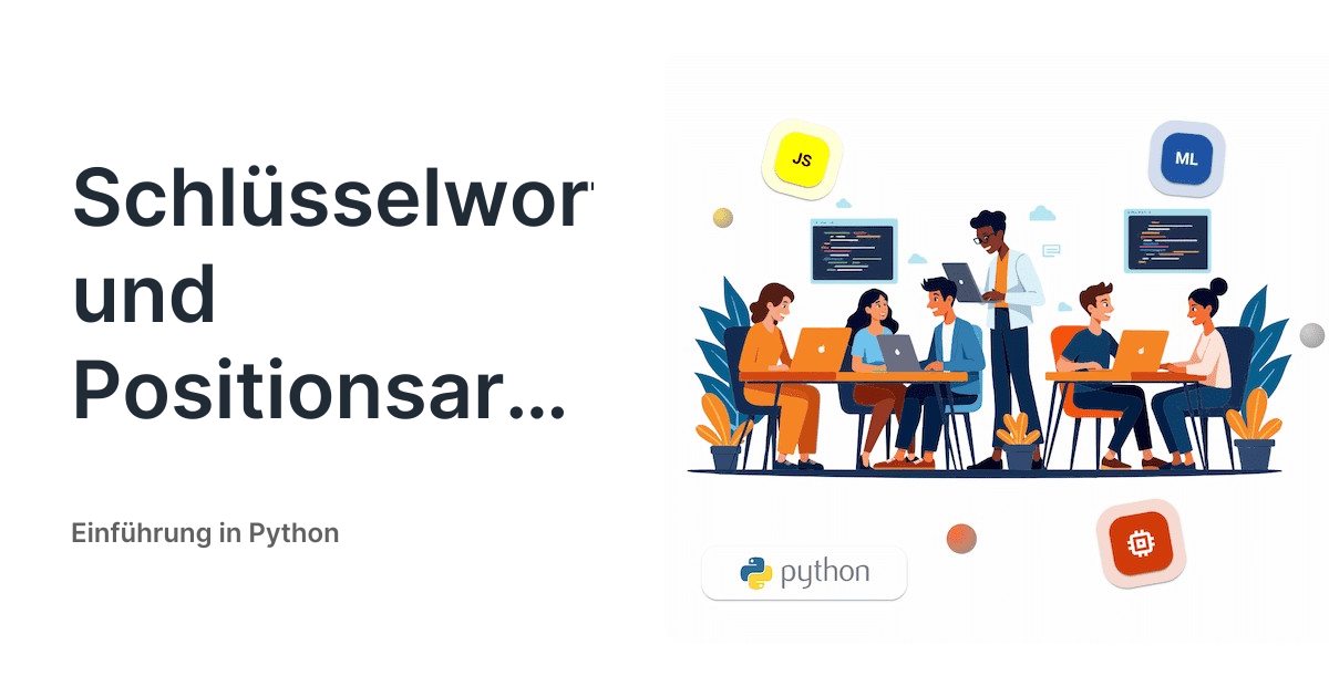 Schlüsselwort- und Positionsargumente • Einführung in Python