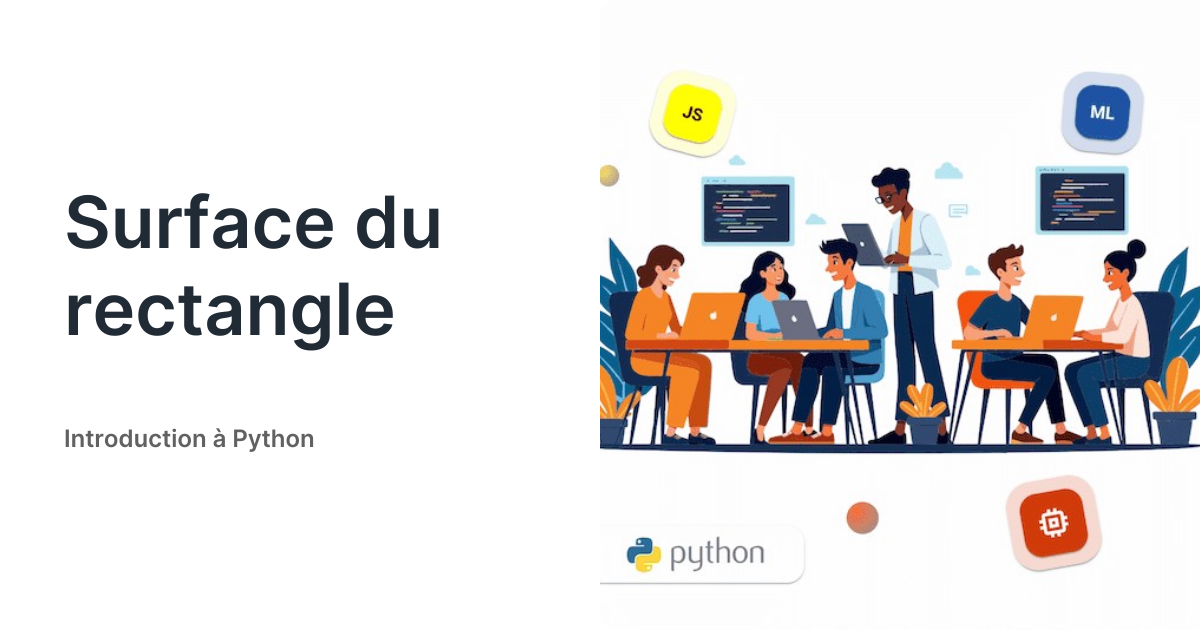 Surface du rectangle • Introduction à Python