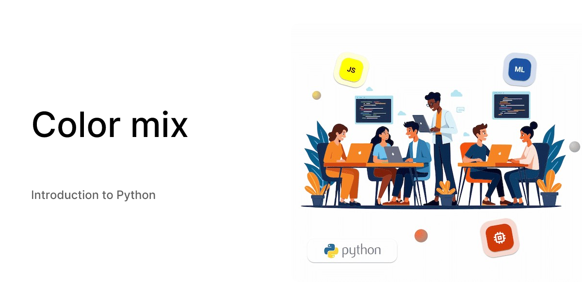 Color mix - Introduction to Python