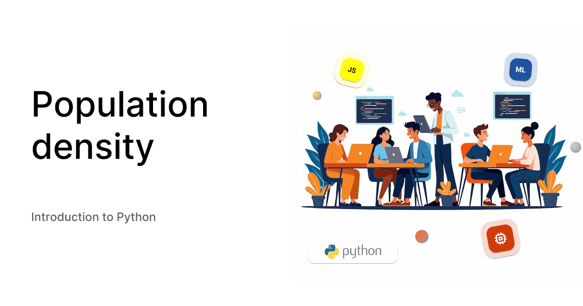 Population density - Introduction to Python