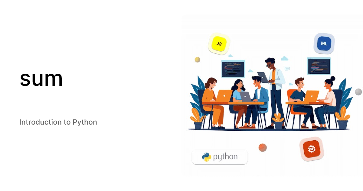 sum - Introduction to Python